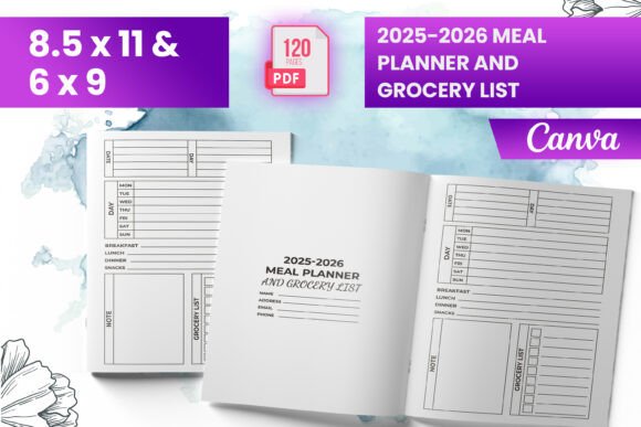 2025-2026 Meal Planner and Grocery List: A Practical Tool for Time-Efficient Living