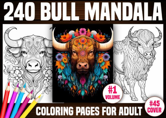 240 Bull Mandala Coloring Pages - KDP: A Practical Resource for Creators and Publishers