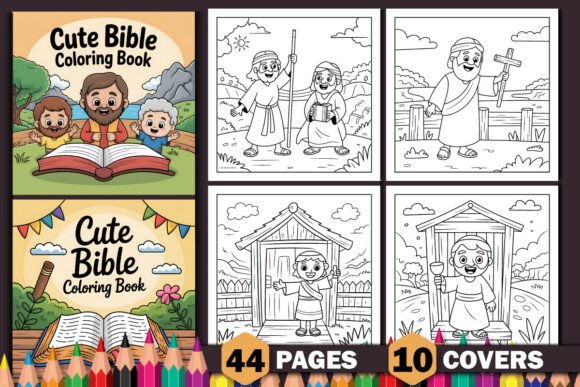 Bible Character Bold Easy Coloring Pages: A Creative and Profitable Opportunity for Entrepreneurs and Creators