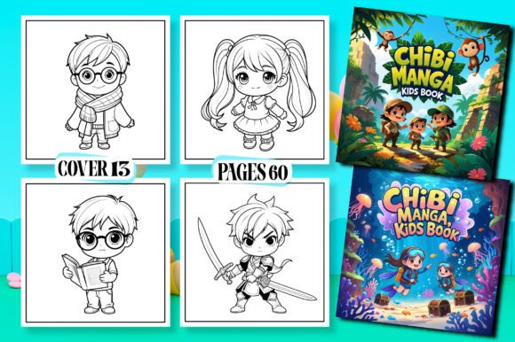 Chibi Manga Kids Coloring Pages: A Creative Resource for Engaging Young Artists