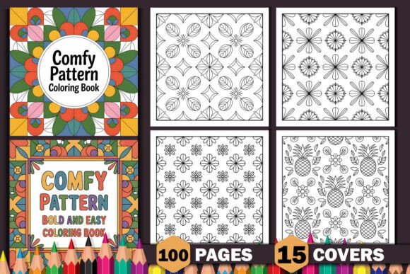 Comfy Pattern Bold and Easy Coloring Boo: A Creative Escape for All Ages