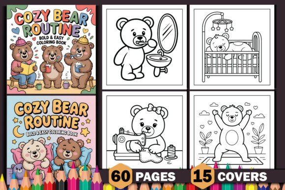 Cozy Bear Routine Bold Easy Coloring Book: A Comprehensive Overview
