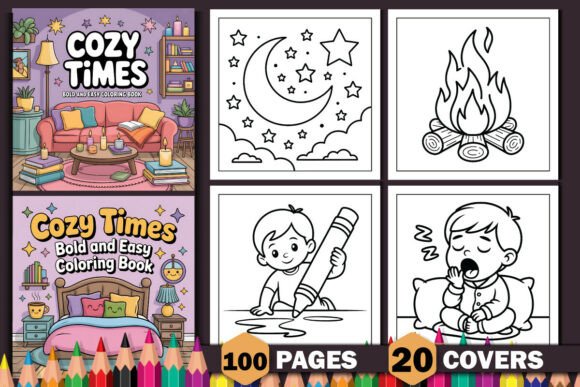 Cozy Times Coloring Book