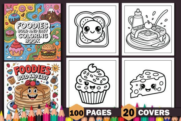 Foodies Bold and Easy Coloring Pages: A Creative Resource for Artists and Entrepreneurs