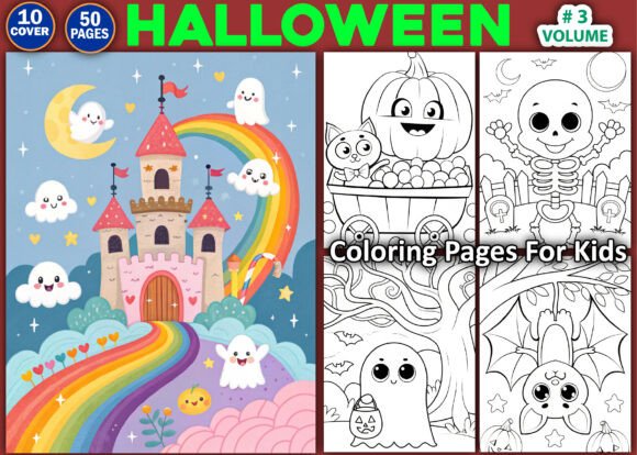 Halloween Coloring Pages for Kids Vol -3: A Fun and Creative Way to Celebrate the Season