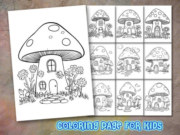 The Enchanted Cottage Coloring Page for Kids and Adults: A Creative Interior Design Resource